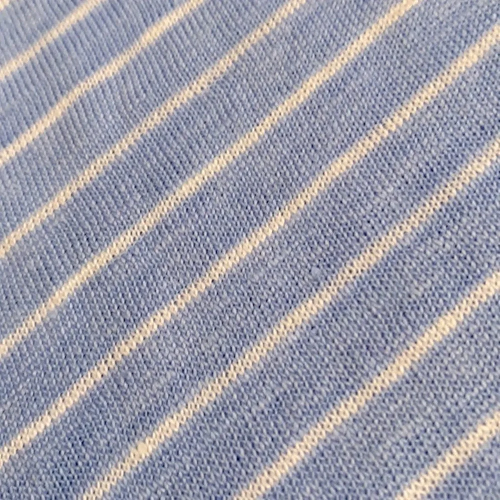 Vince | Linen Striped Long Sleeve Boxy Fit Shirt VNBXG0367 Blue/White (4) - Picture 3 of 15